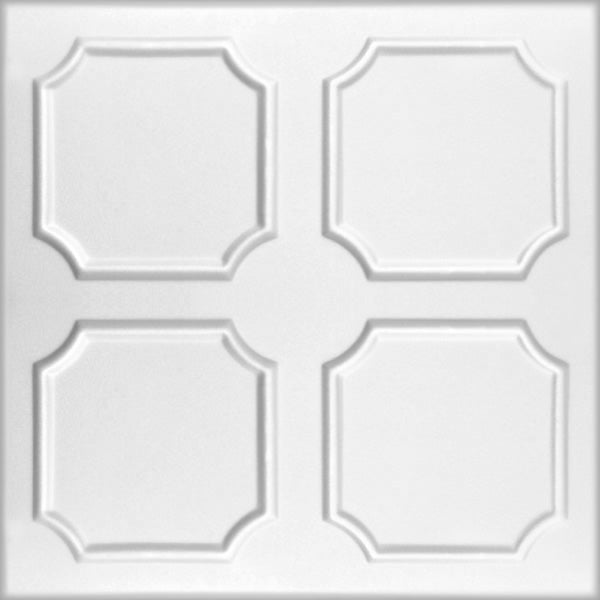 White 8: Dekoracyjne Panele Sufitowe i Ścienne - 2m2 - 8 Paneli