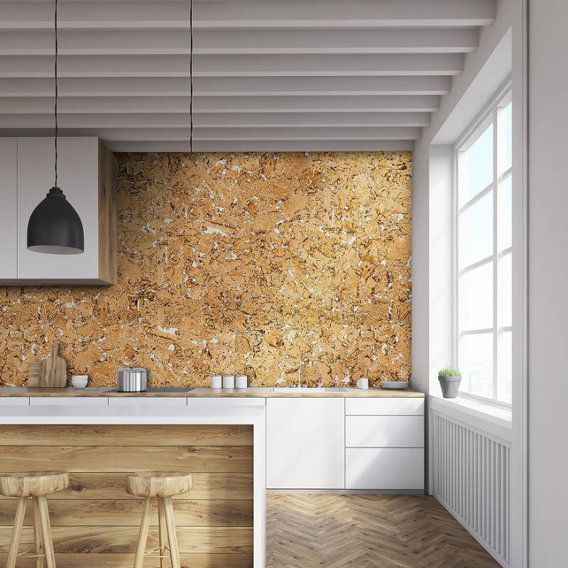 Dekoracyjne Płytki Ścienne Korkowe - Beige - Próbka - 1 Pasek