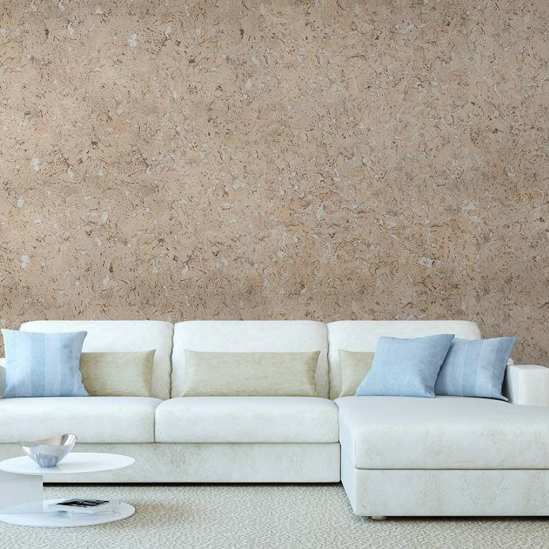 Dekoracyjne Płytki Ścienne Korkowe - Cream - 1 Pakiet - 1.98m2