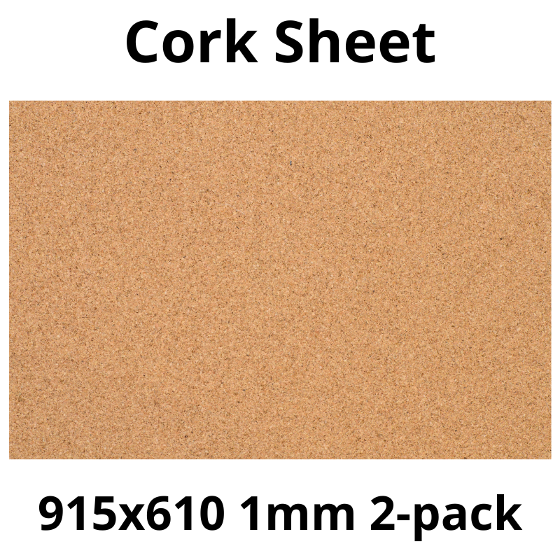 Arkusz Korkowy - 915x610mm - 1mm - Dekor i DIY - Pakiet 2 szt