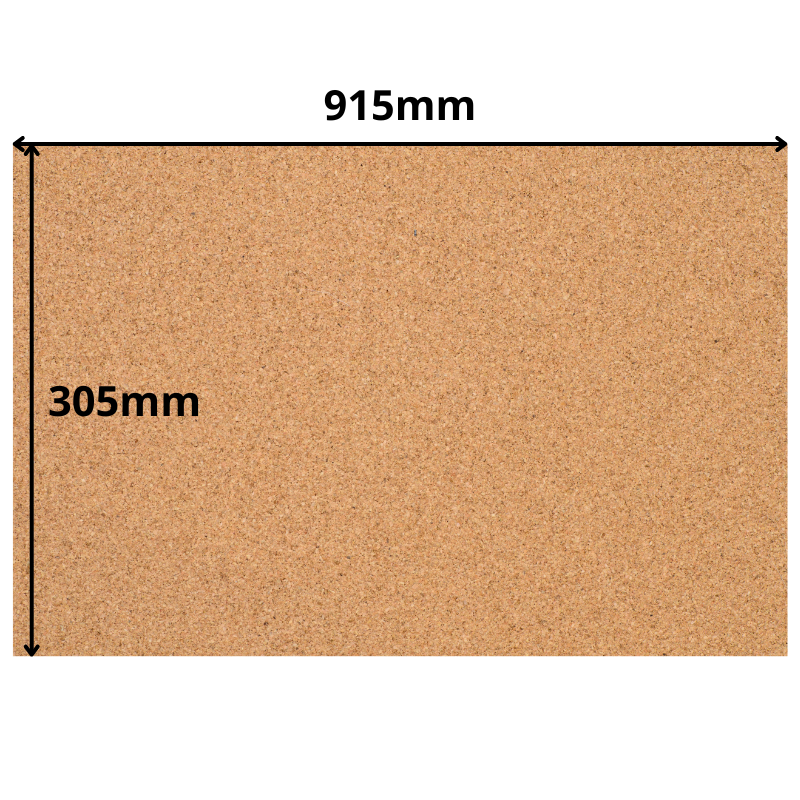Arkusz Korkowy - 915x305mm - 1mm - Dekor i DIY - Pakiet 4 szt