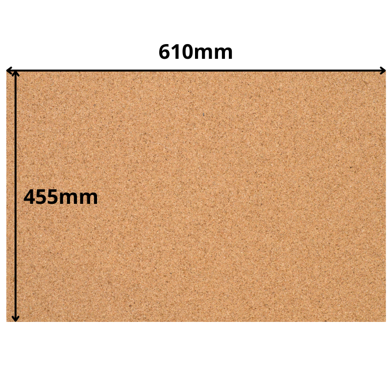 Arkusz Korkowy - 610x455mm - 1mm - Dekor i DIY - Pakiet 4 szt