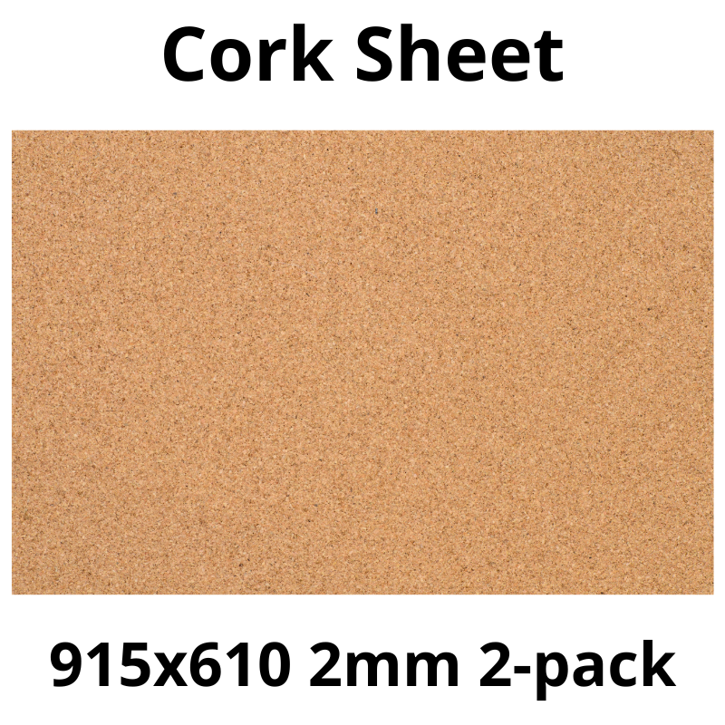 Arkusz Korkowy - 915x610mm - 2mm - Dekor i DIY - Pakiet 2 szt