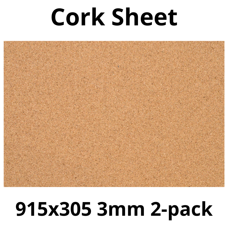 Arkusz Korkowy - 915x305mm - 3mm - Dekor i DIY - Pakiet 2 szt