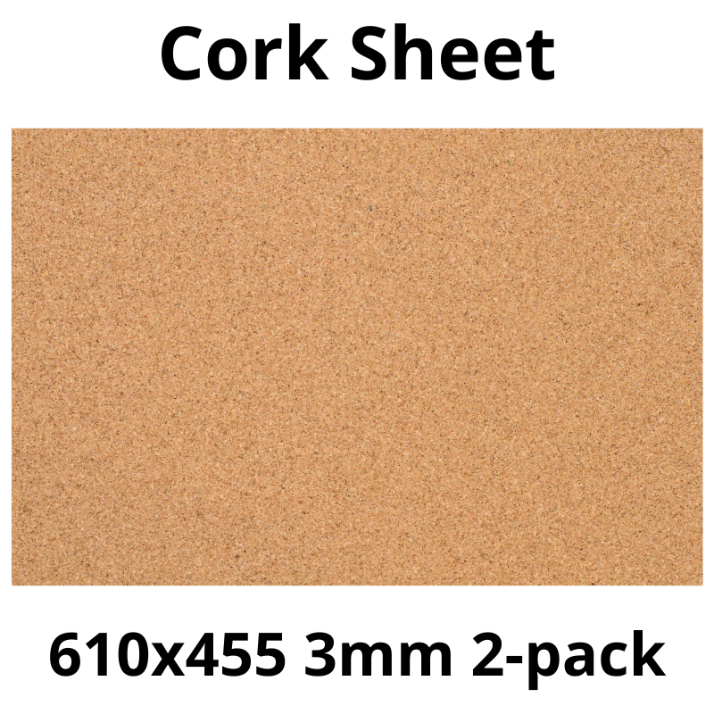 Arkusz Korkowy - 610x455mm - 3mm - Dekor i DIY - Pakiet 2 szt