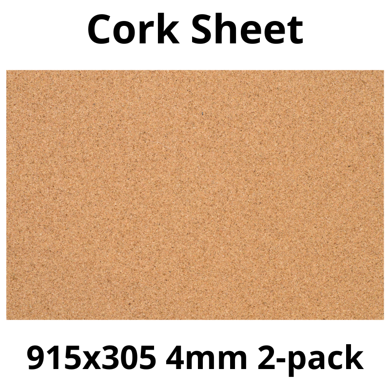 Arkusz Korkowy - 915x305mm - 4mm - Dekor i DIY - Pakiet 2 szt