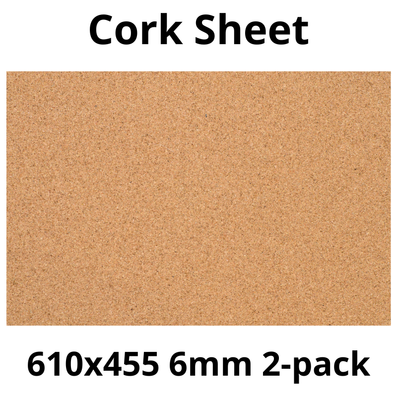 Arkusz Korkowy - 610x455mm - 6mm - Dekor i DIY - Pakiet 2 szt