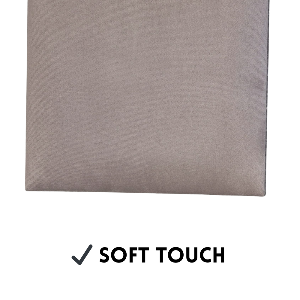 Upholstered Wall Panel - 600x300mm - Cappuccino - Velvet Finish - UV Resistant - 1 Panel