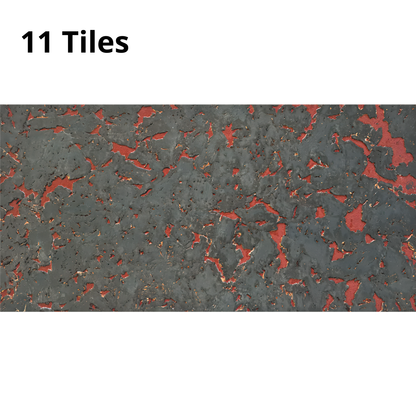 High-quality Magma decorative cork wall tiles in a 1-pack set covering 1.98m2, natural eco-friendly cork panels for interior wall decoration.