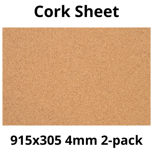 Arkusz Korkowy - 915x305mm - 4mm - Dekor i DIY - Pakiet 2 szt