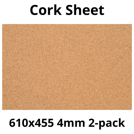 Arkusz Korkowy - 610x455mm - 4mm - Dekor i DIY - Pakiet 2 szt