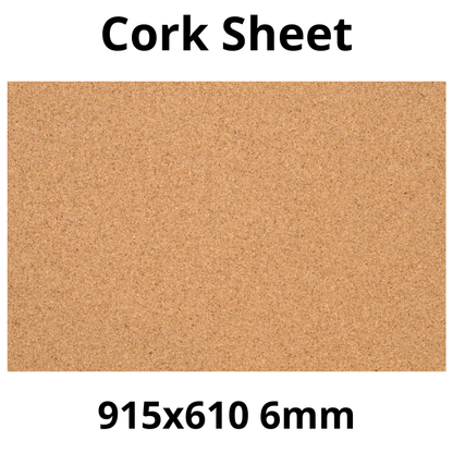 Arkusz Korkowy - 915x610mm - 6mm - Dekor i DIY - Pakiet 1 szt