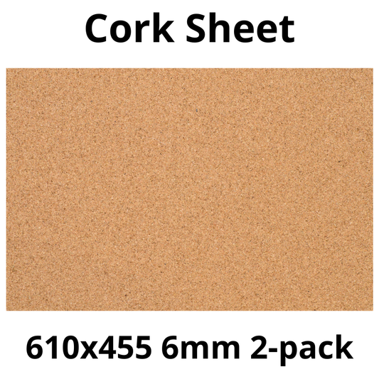Arkusz Korkowy - 610x455mm - 6mm - Dekor i DIY - Pakiet 2 szt