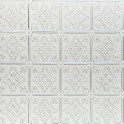 White 13 (Silver): Dekoracyjne Panele Sufitowe i Ścienne - 2m2 - 8 Paneli