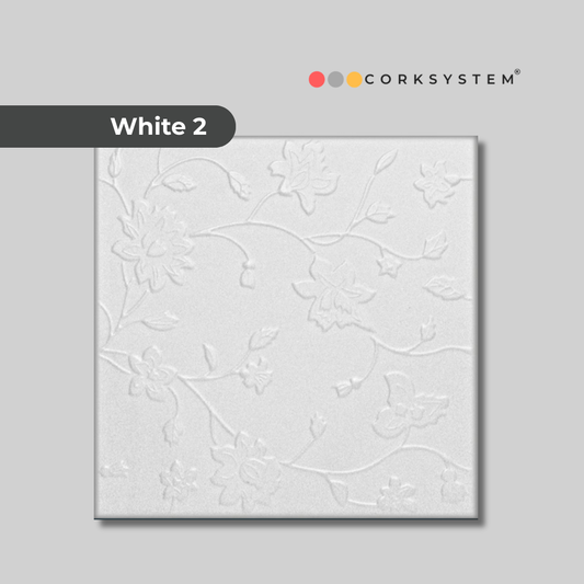 White 2: Decorative Ceiling & Wall Panels - 2m2 (21.52 sqft) - 8 Panels